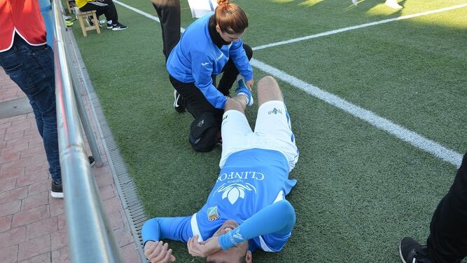 Juanito Benítez se lesionó el pasado domingo en La Barca.