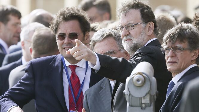 Rajoy, con su delegación en La Valeta