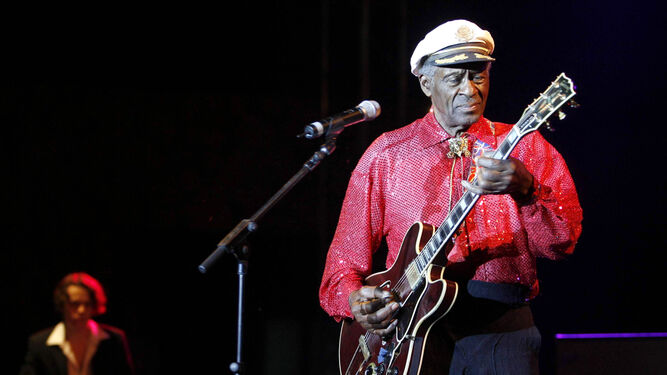 Chuck Berry, en el Festival de la Guitarra de Córdoba en 2008.