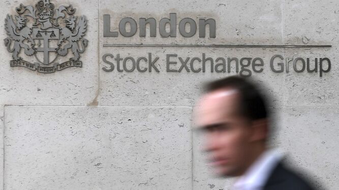 Imagen del logo de la London Stock Exchange.