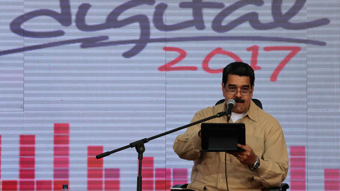 Maduro, durante una alocución a sus simpatizantes.