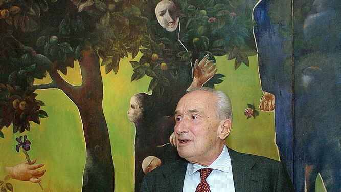 Giovanni Sartori el día que recibió el premio Príncipe de Asturias para las Ciencias Sociales.