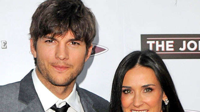 Kutcher habla por primera vez de su divorcio de Demi Moore