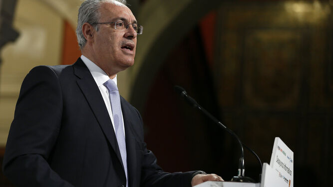 El presidente del Parlamento Andaluz, Juan Pablo Durán, ayer en Sevilla.