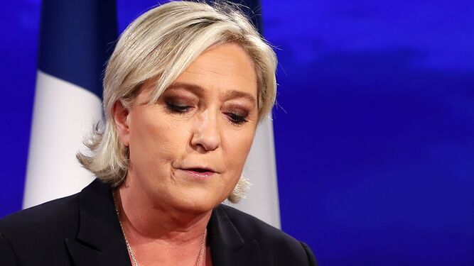 Le Pen habla tras conocer los resultados.