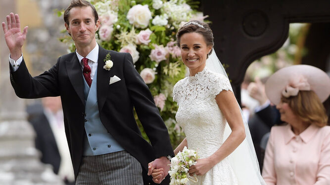 Pippa Middleton, con su ya marido, James Matthews.