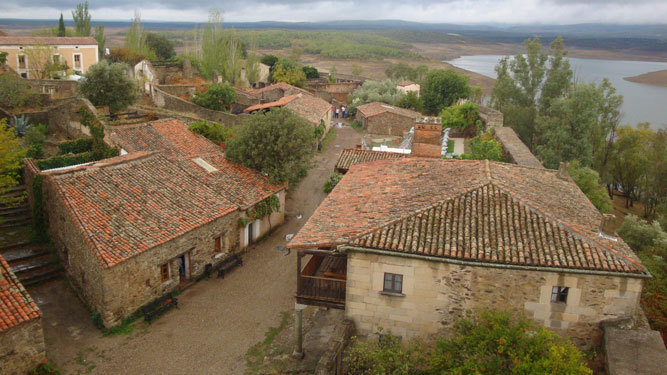 Vista panorámica de Granadilla, localidad abandonada en la provincia de Cáceres