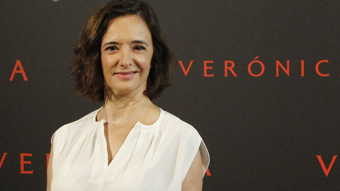 Ana Torrent, ayer en la presentación de 'Verónica' a la prensa.