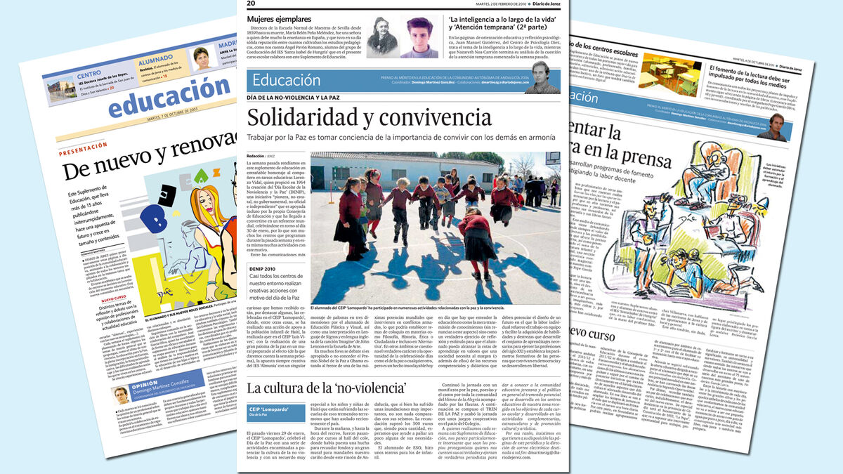 Arranca el curso para el Suplemento de Educación de Diario de Jerez