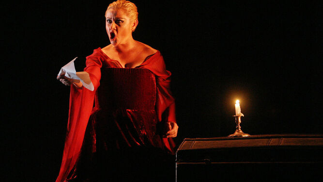 La soprano Maribel Ortega, durante su interpretación de 'Macbeth'.