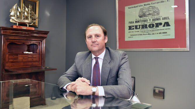 El presidente de Befesa, en la sede del Grupo Joly, en Sevilla.