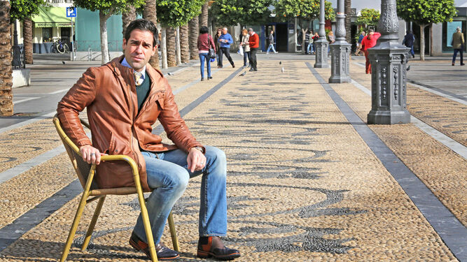 Ismael Jordi el pasado año en la jerezana plaza del Arenal.