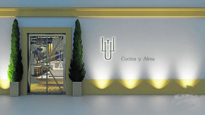 Así será la entrada de Lu Cocina y Alma, según el proyecto diseñado por Gaspar Sobrino.