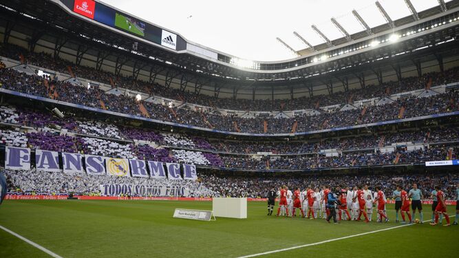 La grada de Bernabéu antes de un partido de la pasada temporada.