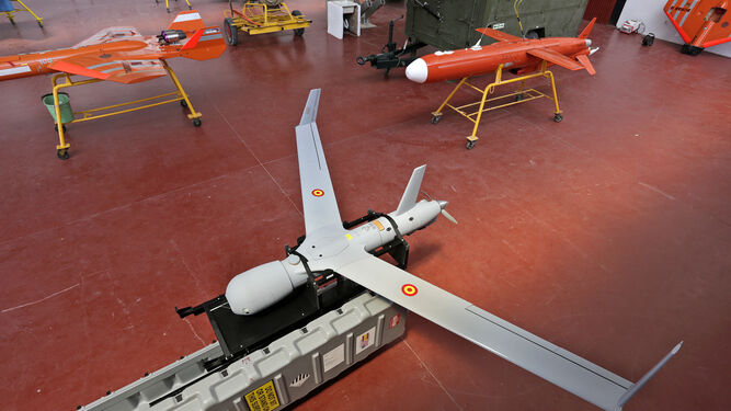 Uno de los drones de la Undécima en su base en Torregorda.
