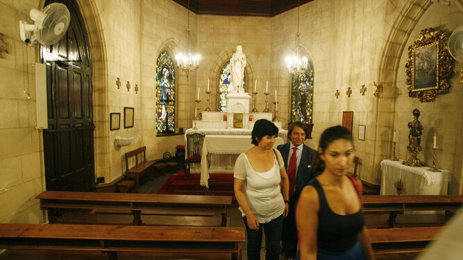 Interior de la capilla de la Finca El Altillo una vez restaurada.