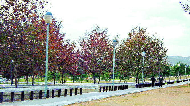 Imagen del parque de Picadueñas, junto al que se habilitará una de las nuevas zonas de aparcamiento.
