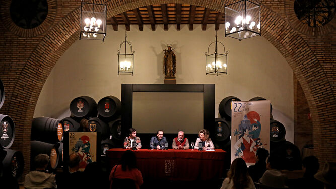 Emilio Ochando, Alfonso Losa, Florencio Campos e Isamay Benavente, ayer en San Ginés.