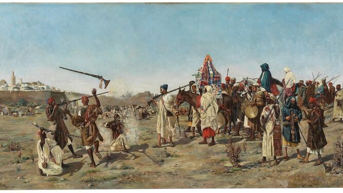 'Un casamiento marroquí', José Gallegos Arnosa, 1881. Museo del Prado.