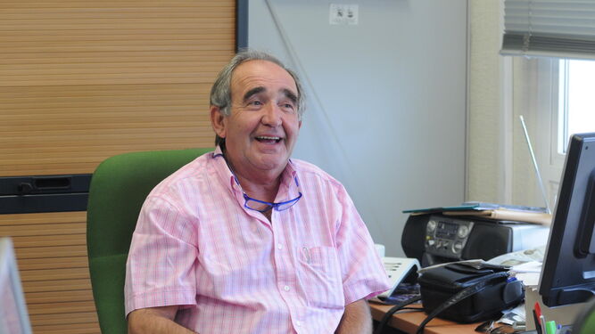 José María Pomar muy sonriente en su despacho, en una imagen de archivo.