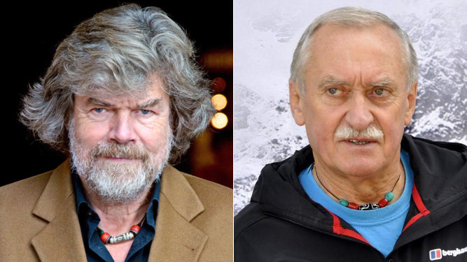 Reinhold Messner y Krzysztof Welicki.