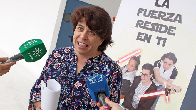 La vicerrectora de Alumnado de la UCA, Concha Valero, ayer en el Campus de Jerez.
