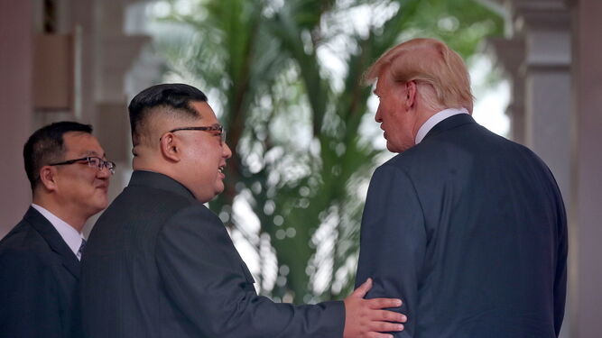 Las im&aacute;genes del encuentro entre Kim Jong-un y Trump