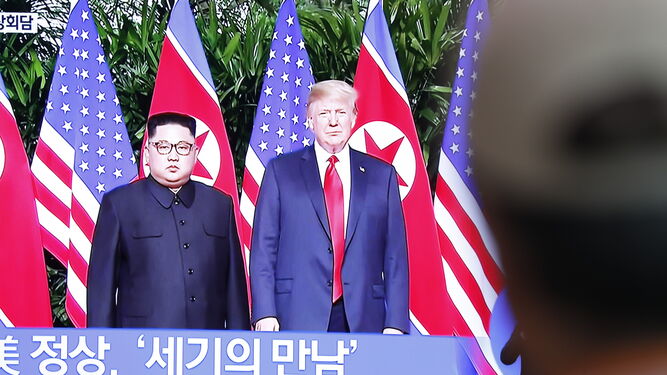 Las im&aacute;genes del encuentro entre Kim Jong-un y Trump