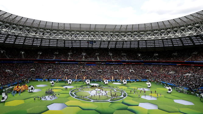 Las im&aacute;genes de la ceremonia inaugural del Mundial de Rusia