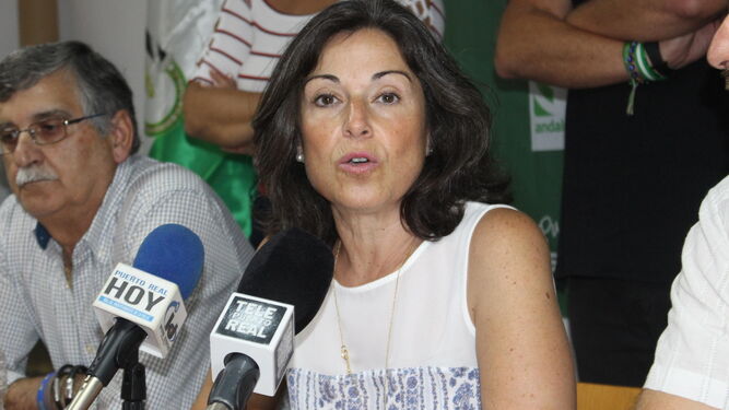 Maribel Peinado anunciaba ayer en rueda de prensa su próxima dimisión.