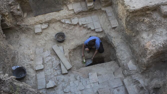 Termas p&uacute;blicas romanas en la excavaci&oacute;n de Carmona