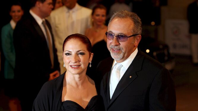 Gloria Estefan y Emilio Estefan, durante una gala de cine.