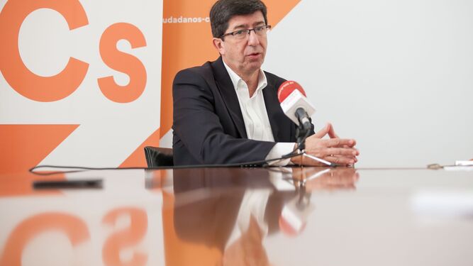 Juan Marín, presidente y portavoz de Ciudadanos en Andalucía.