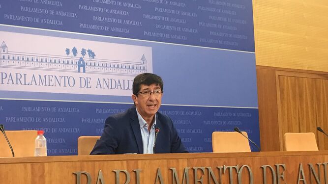 Juan Marín, presidente y portavoz de Ciudadanos en Andalucía.