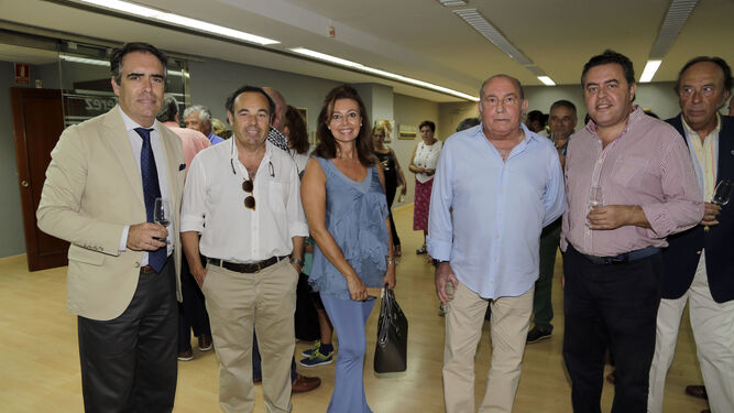 Rafael Navas, Juan Carlos P&aacute;ez y su esposa Ana, Fernando de la Morena y JuanAlfonso Romero.