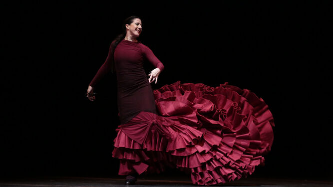 La bailaora y coreógrafa sevillana María Pagés, en el Teatro de la Maestranza.
