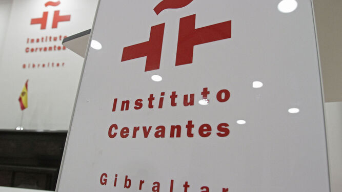 El interior del Instituto Cervantes de Gibraltar, que cerró en 2015.