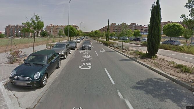 Calle ana de Austria de Madrid, donde murió una bebé dentro de un vehículo.