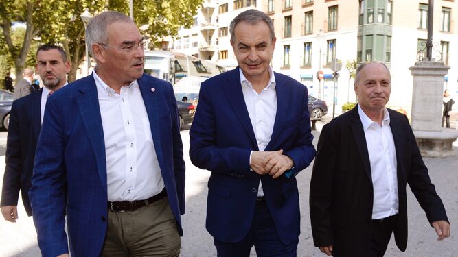 Zapatero, antes de un acto en Valladolid