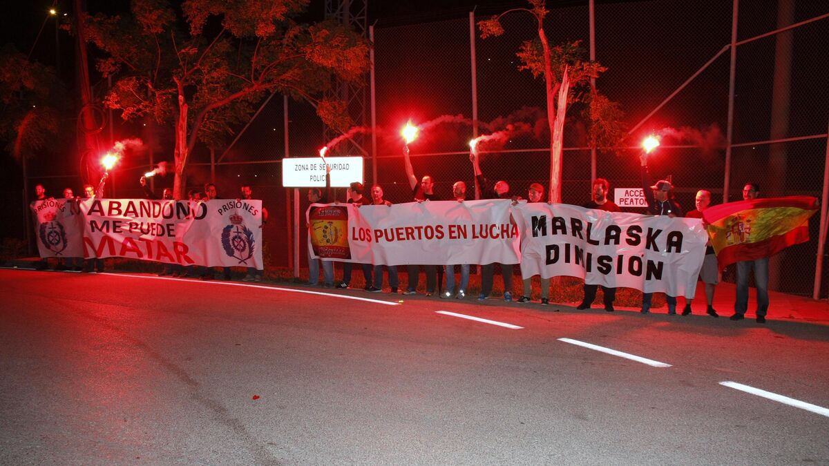 Protesta de los funcionarios de prisiones en El Puerto