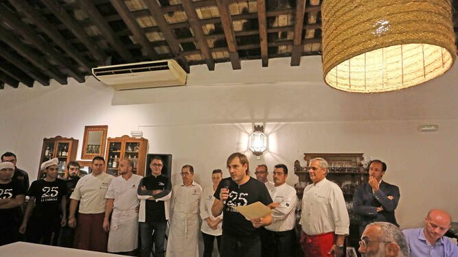 Encuentro de 13 cocineros de la provincia en el Restaurante La Carbon&aacute; de Jerez