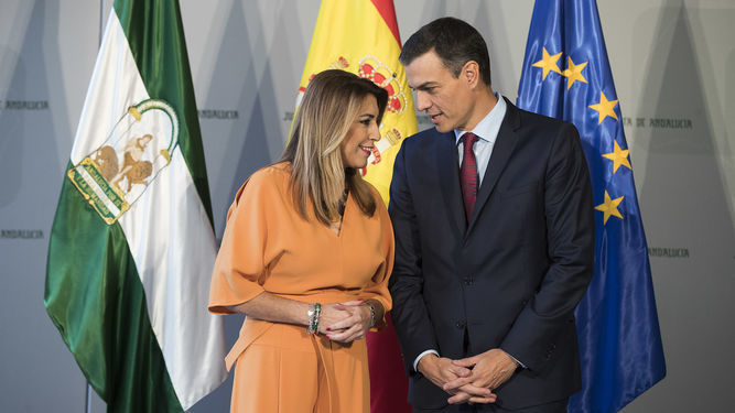 Reunión de Susana Díaz y Pedro Sánchez