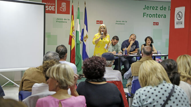 Imagen de la asamblea del PSOE del pasado lunes.