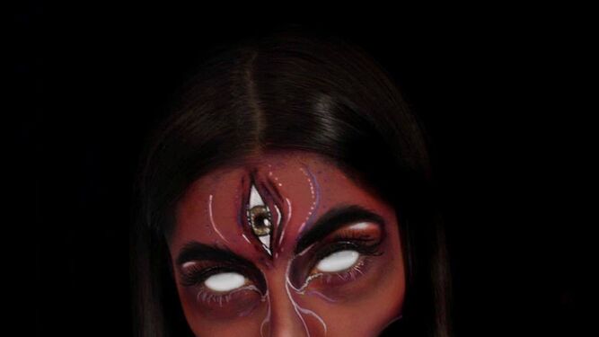 Maquillaje de demonio mujer, de @maitanefernandz