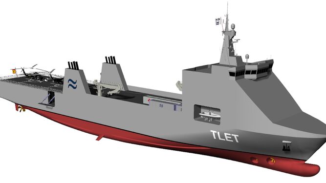 Así será el buque para el Ejército de Tierra que construirá Navantia Puerto Real