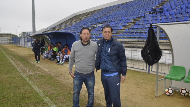Paco Cala y 'Pepichi' Torres, primos ayer enfrentados durante 90 minutos en La Juventud.