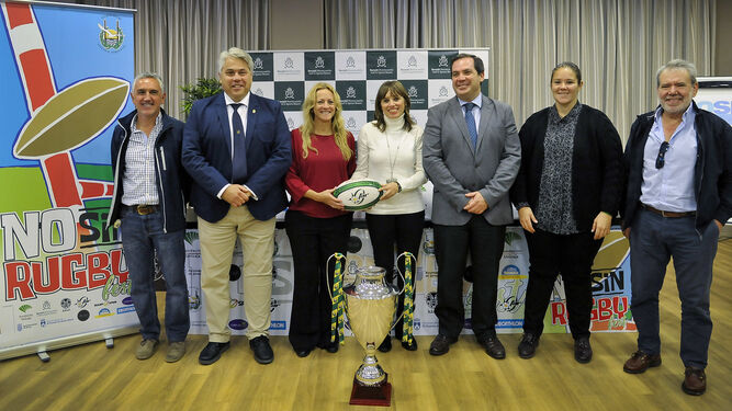 Montecastillo albergó ayer la presentación del Torneo 'No sin Rugby Fest 2018'.