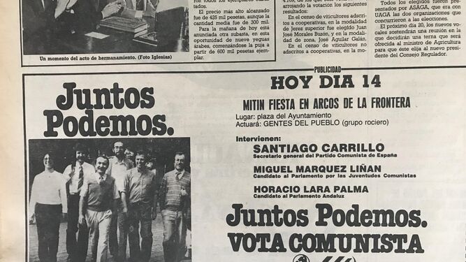 El Partido Comunista estaba encabezado en Cádiz por Manuel Gómez de la Torre, Horacio Lara Palma, Manuel Oliva e Ildefonsa Montalbán, entre otros.