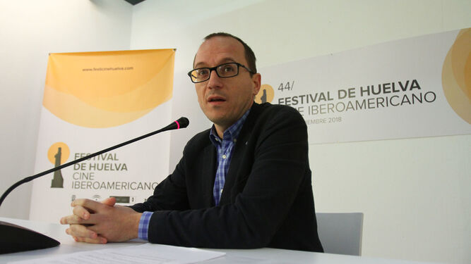 El director del Festival, Manuel H. Martín, durante su comparecencia para hacer balance.