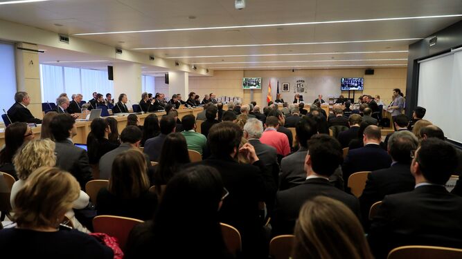 Primera sesión del juicio por la salida a Bolsa de Bankia en 2011 que se celebra en la Audiencia Nacional de San Fernando de Henares.